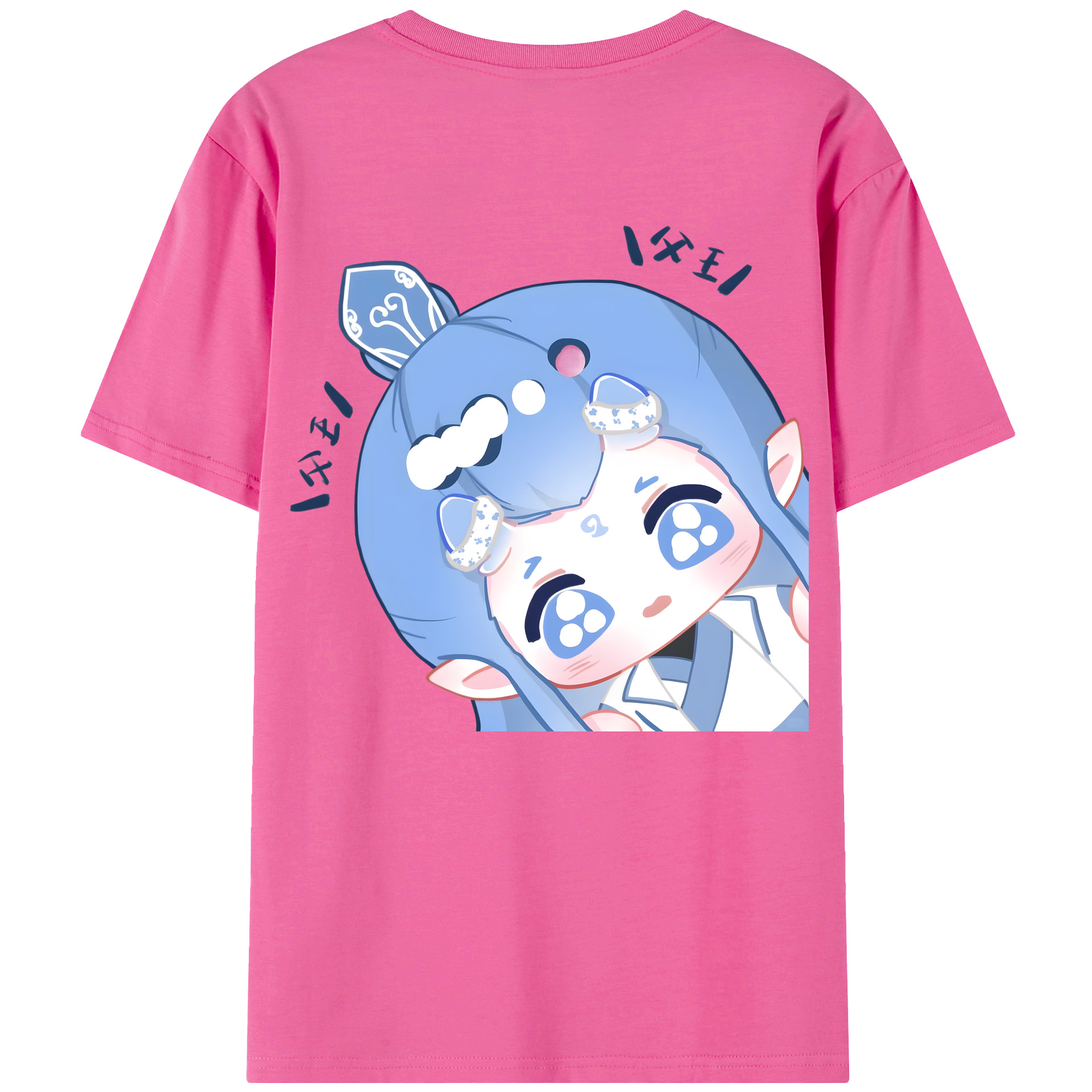 （画像用） Ne Zha 2 ナタ 魔童の大暴れ レディース半袖Tシャツ(バックプリント)